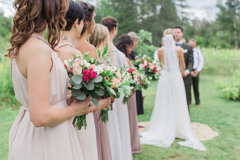 Almonte Herb Garden Summer Wedding - Outdoor wedding ceremony photos