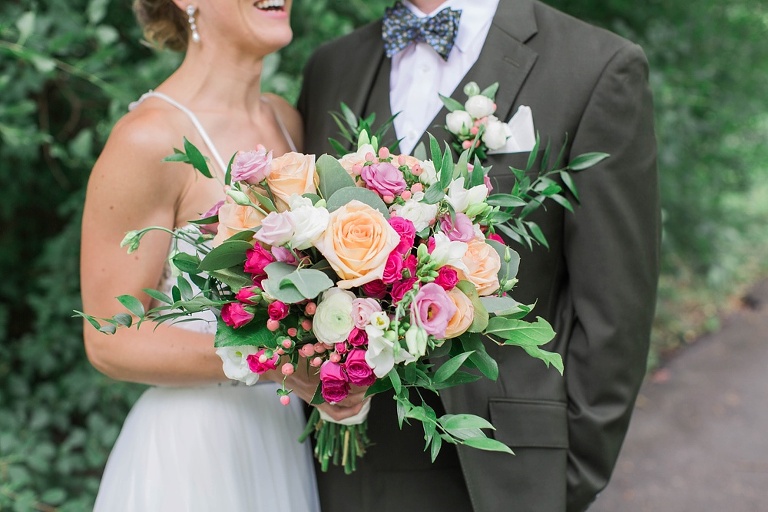 Almonte Herb Garden Summer Wedding - First Look photos at Hogs Back Park