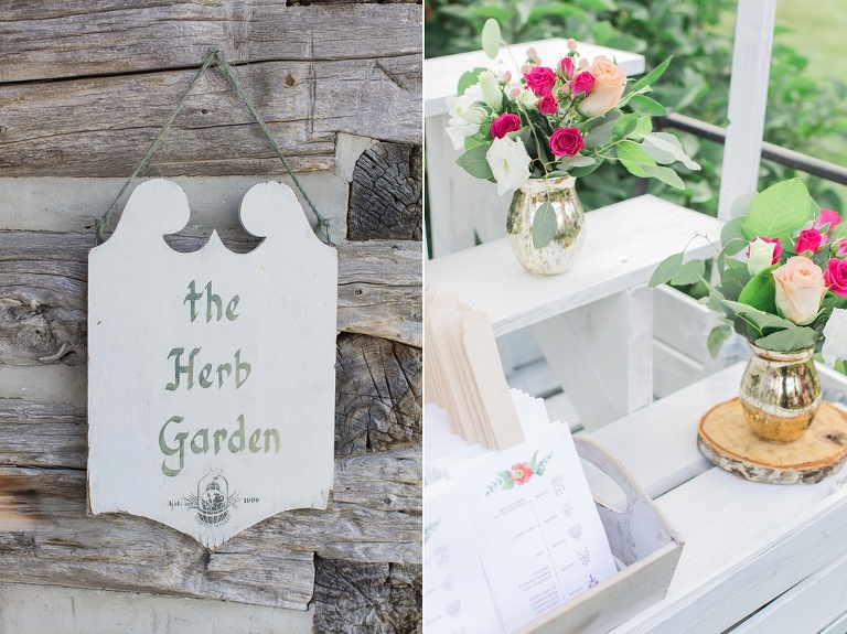 Almonte Herb Garden Summer Wedding - Outdoor wedding ceremony photos