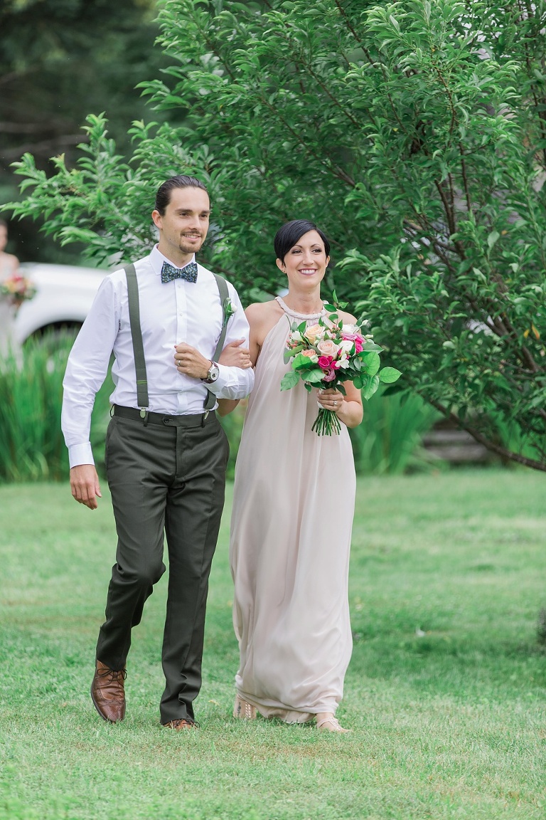 Almonte Herb Garden Summer Wedding - Outdoor wedding ceremony photos