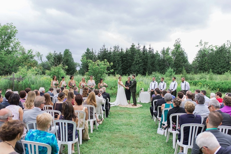 Almonte Herb Garden Summer Wedding - Outdoor wedding ceremony photos