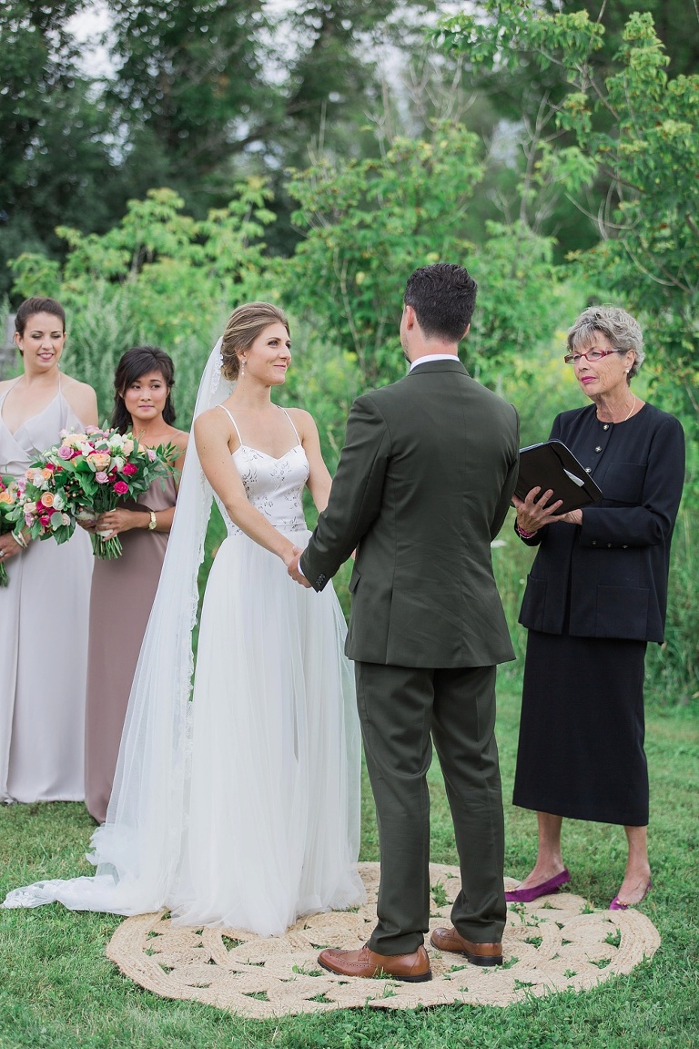 Almonte Herb Garden Summer Wedding - Outdoor wedding ceremony photos