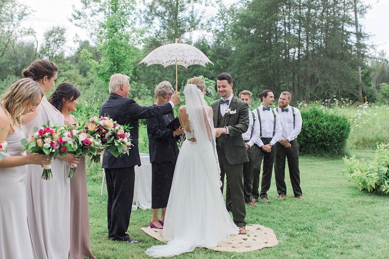 Almonte Herb Garden Summer Wedding - Outdoor wedding ceremony photos