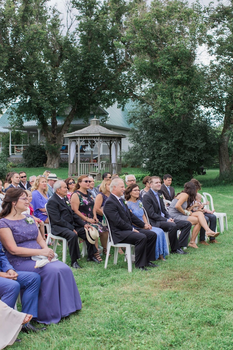 Almonte Herb Garden Summer Wedding - Outdoor wedding ceremony photos