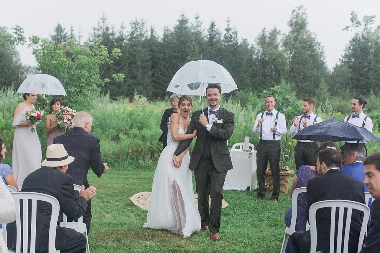 Almonte Herb Garden Summer Wedding - Outdoor wedding ceremony photos