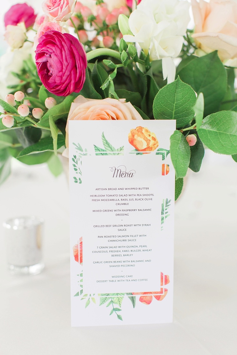 Almonte Herb Garden Summer Wedding - White tent reception with string lights