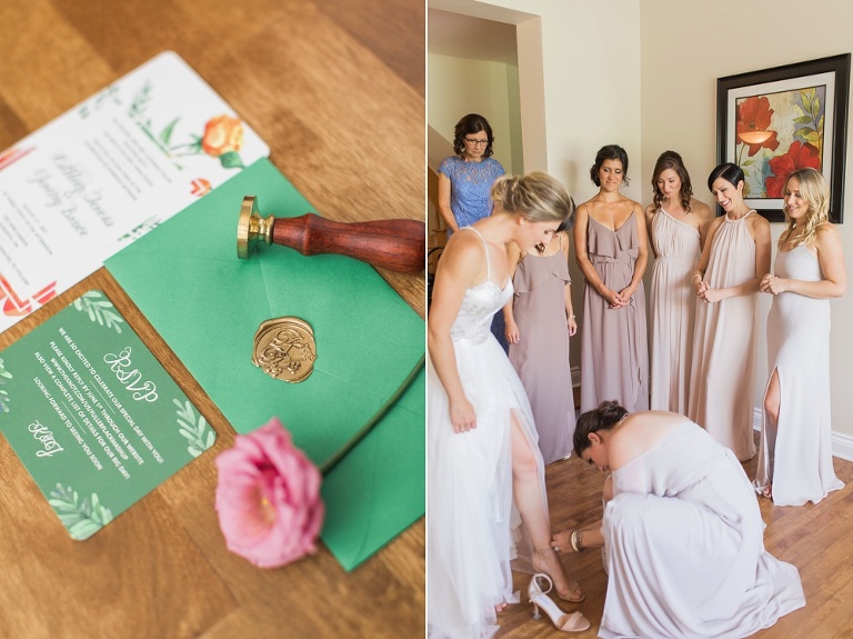 Almonte Herb Garden Summer Wedding - Bride getting ready photos