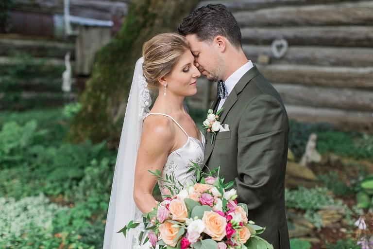 Almonte Herb Garden Summer Wedding - Rustic bride and groom wedding photos