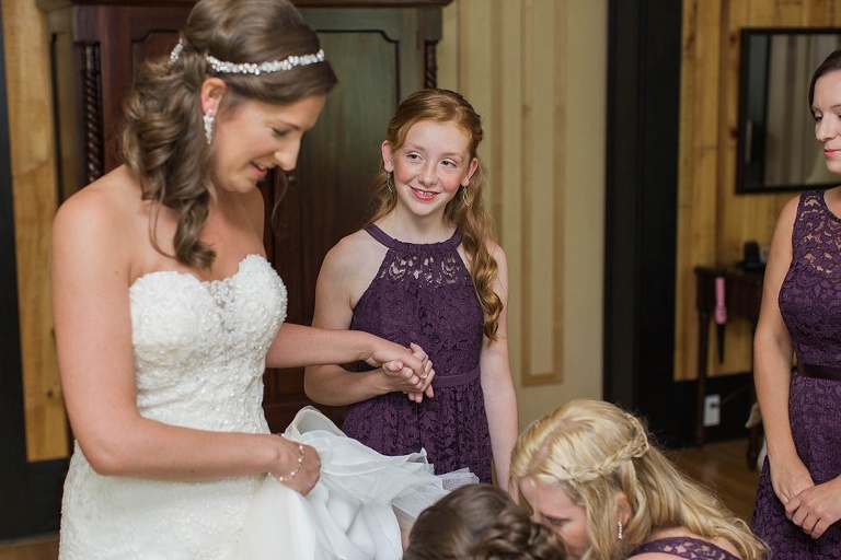 Colourful Codes Mill Wedding - Bride getting ready at hotel