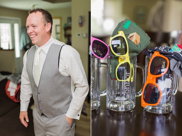 Colourful Codes Mill Wedding - Groom getting ready with Groomsmen