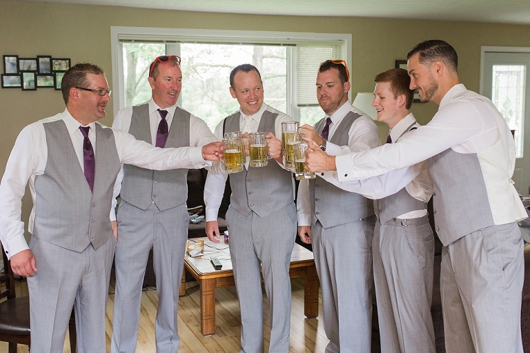 Colourful Codes Mill Wedding - Groom getting ready with Groomsmen