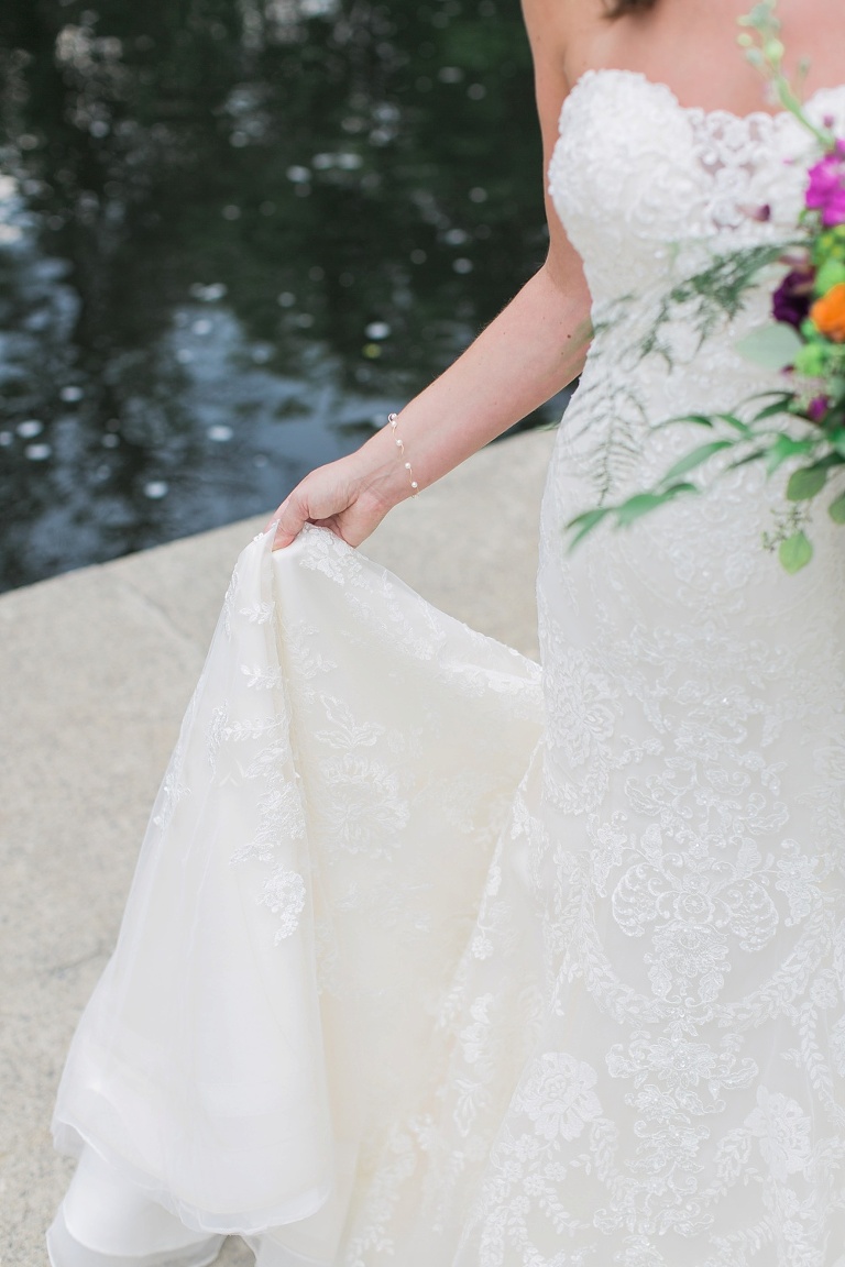 Colourful Codes Mill Wedding - Bride and Groom first look photos in Stewart Park