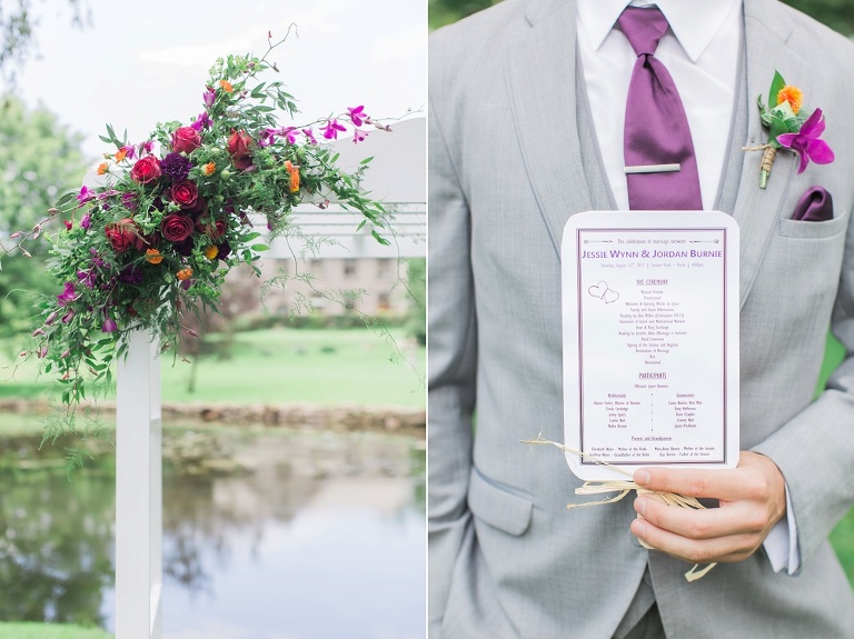 Colourful Codes Mill Wedding - Outdoor Ceremony photos in Stewart Park