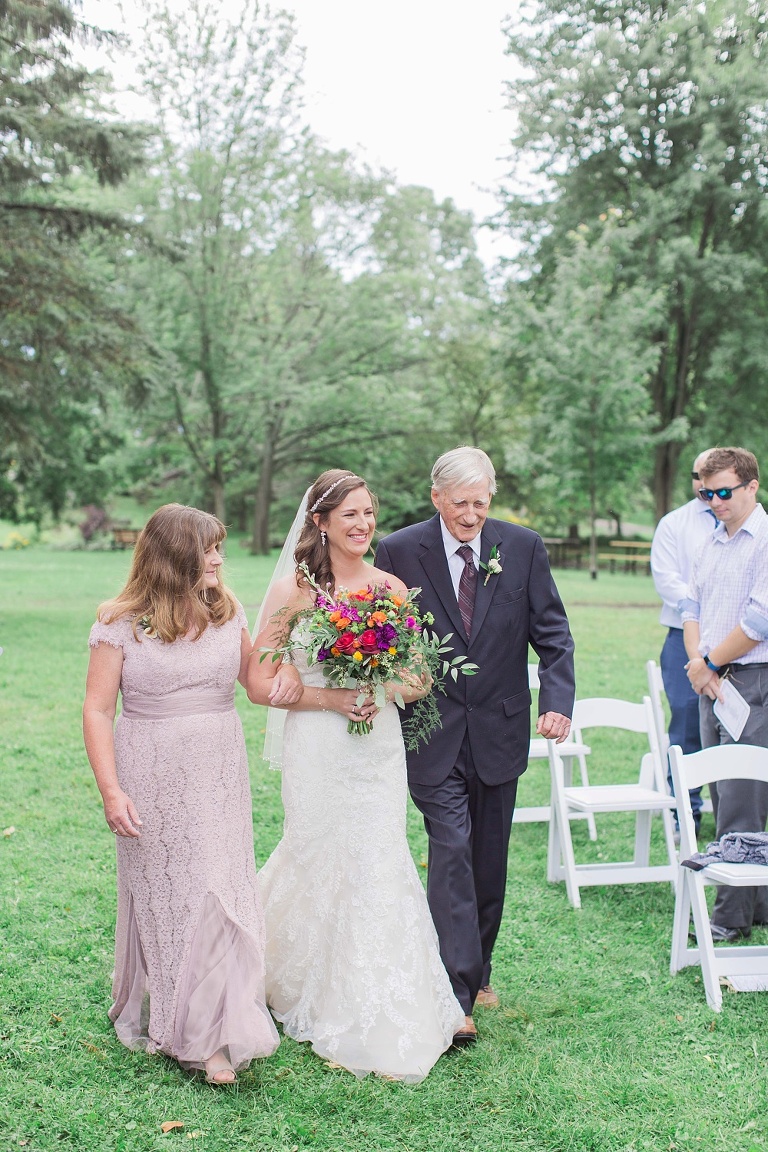 Colourful Codes Mill Wedding - Outdoor Ceremony photos in Stewart Park