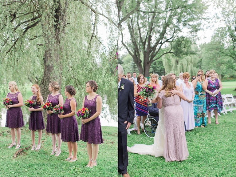Colourful Codes Mill Wedding - Outdoor Ceremony photos in Stewart Park