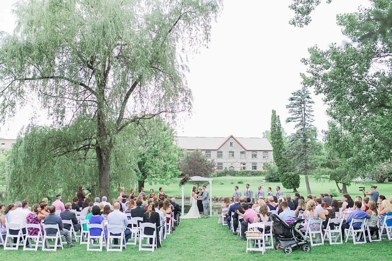 Colourful Codes Mill Wedding - Outdoor Ceremony photos in Stewart Park