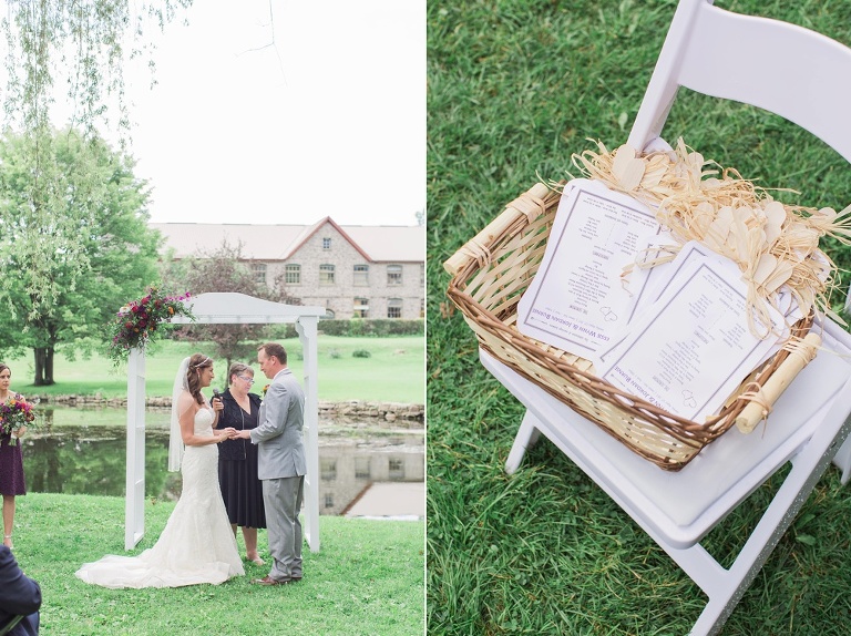 Colourful Codes Mill Wedding - Outdoor Ceremony photos in Stewart Park
