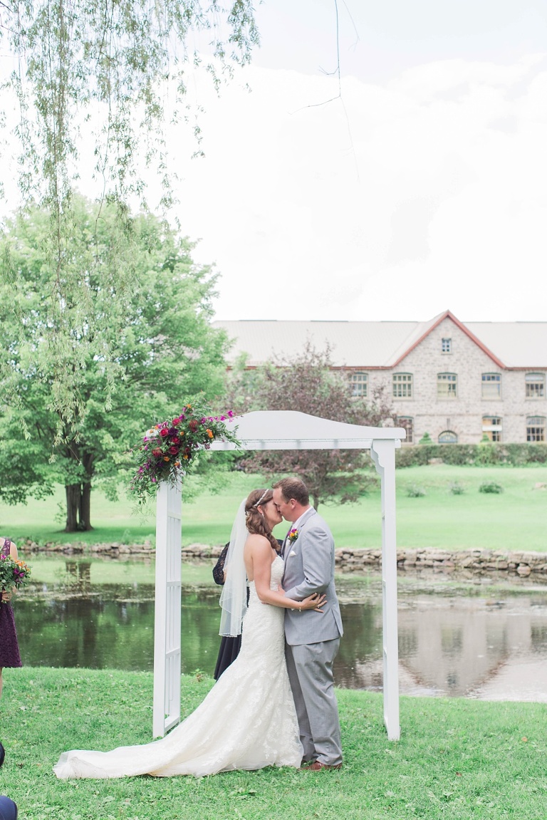 Colourful Codes Mill Wedding - Outdoor Ceremony photos in Stewart Park