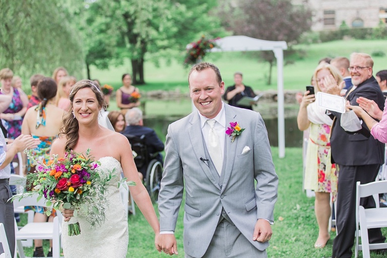 Colourful Codes Mill Wedding - Outdoor Ceremony photos in Stewart Park