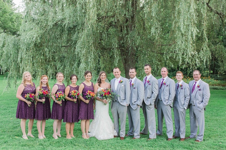 Colourful Codes Mill Wedding - Wedding Party pictures in Stewart Park