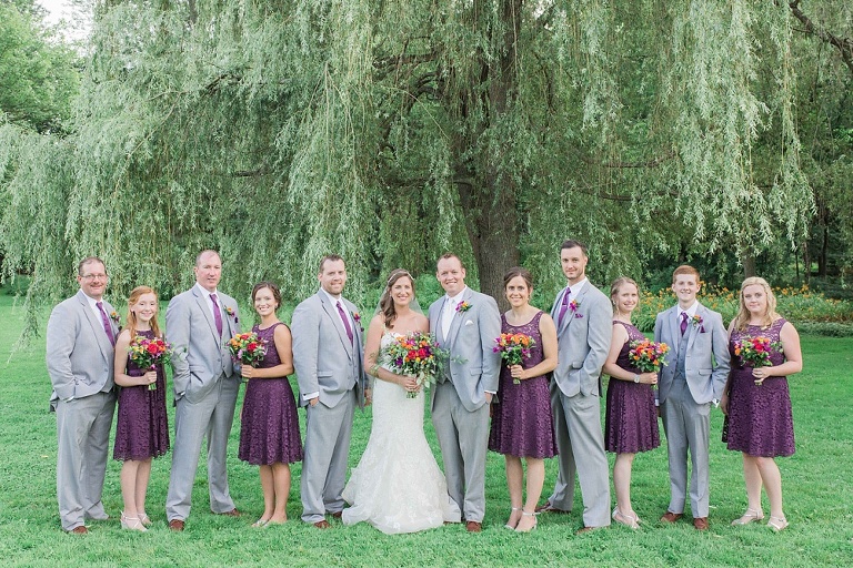 Colourful Codes Mill Wedding - Wedding Party pictures in Stewart Park