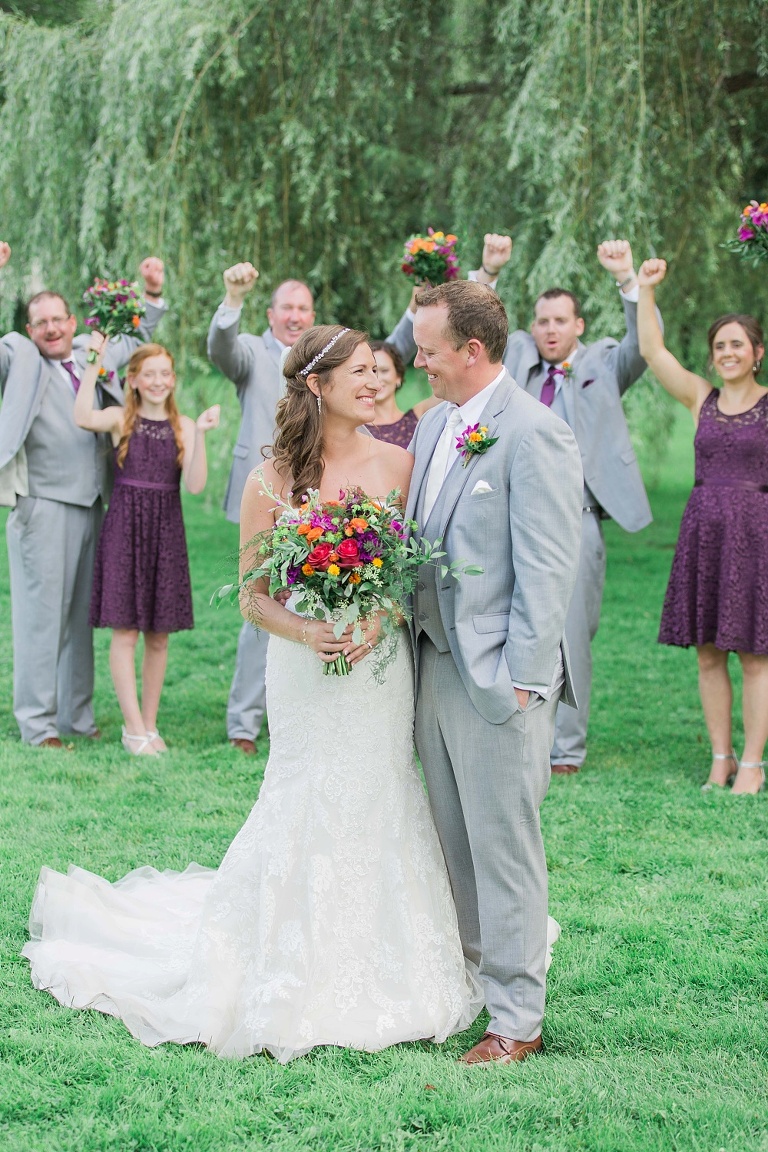 Colourful Codes Mill Wedding - Wedding Party pictures in Stewart Park