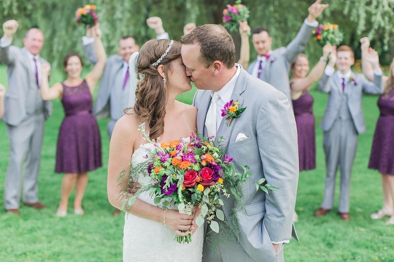 Colourful Codes Mill Wedding - Wedding Party pictures in Stewart Park