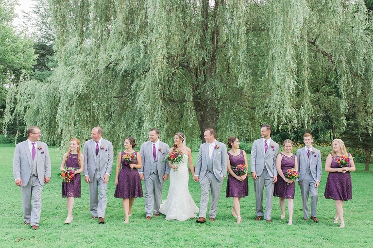 Colourful Codes Mill Wedding - Wedding Party pictures in Stewart Park