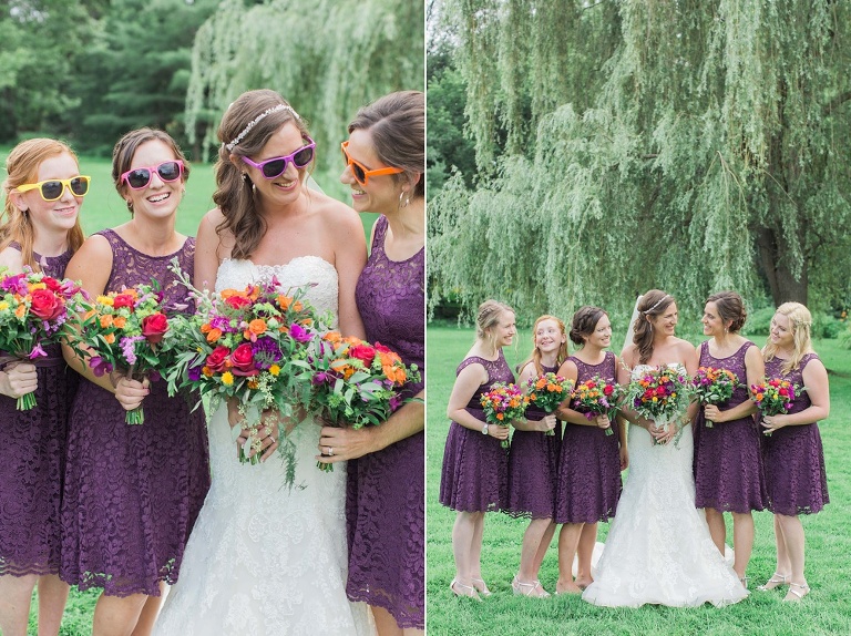 Colourful Codes Mill Wedding - Wedding Party pictures in Stewart Park