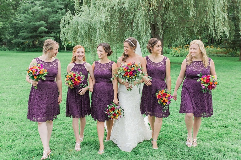 Colourful Codes Mill Wedding - Wedding Party pictures in Stewart Park