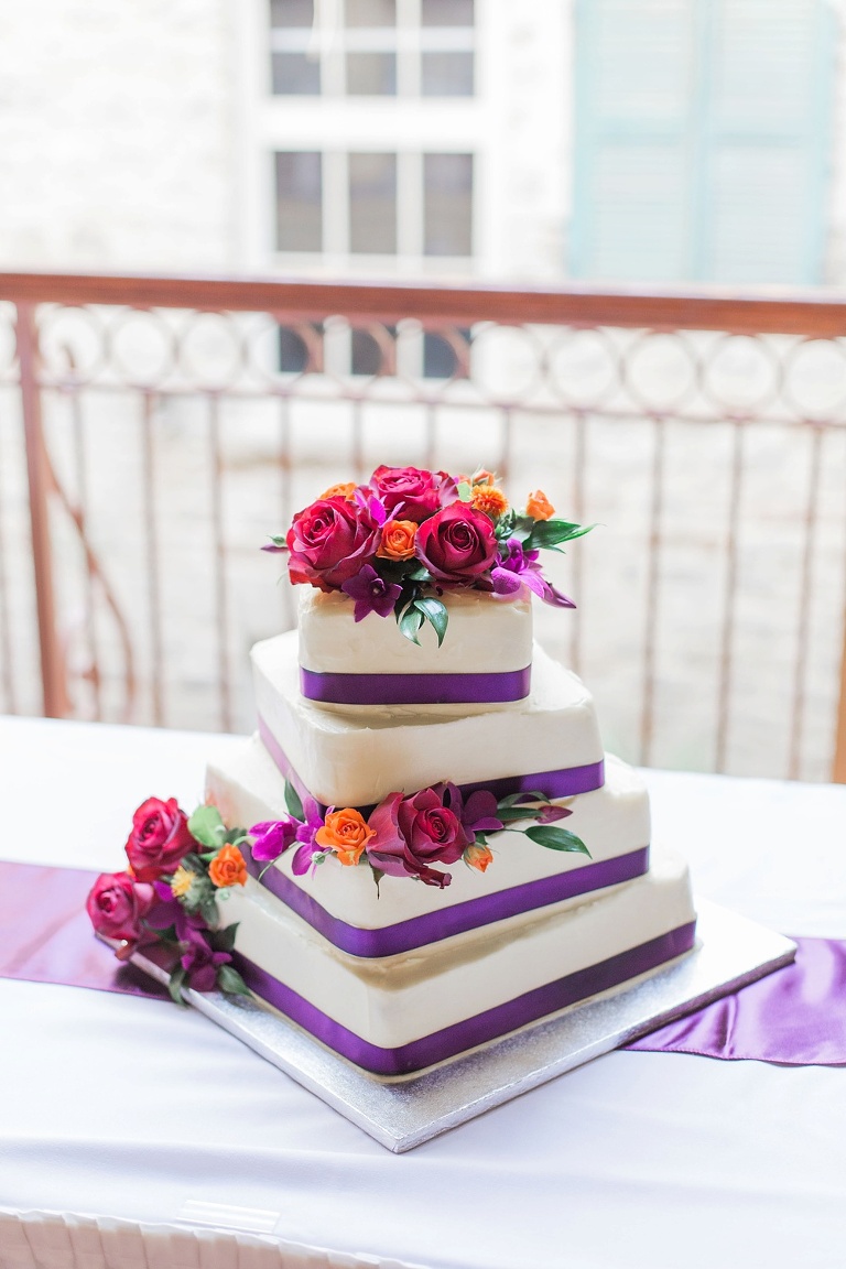 Colourful Codes Mill Wedding - Purple reception decor photos