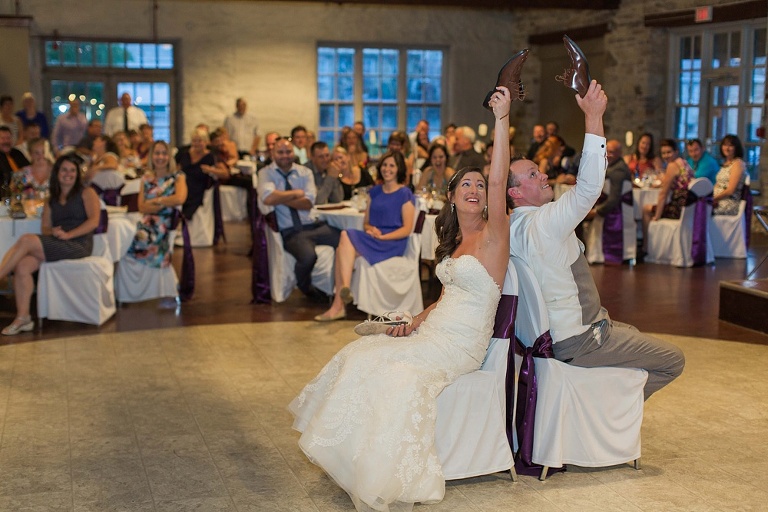 Colourful Codes Mill Wedding - Purple reception decor photos