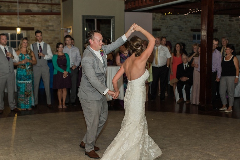 Colourful Codes Mill Wedding - Reception and first dance photo