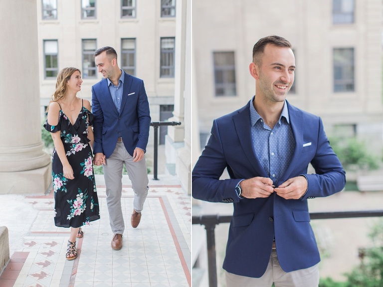Downtown Ottawa Summer Engagement Session - Photos at Ottawa University