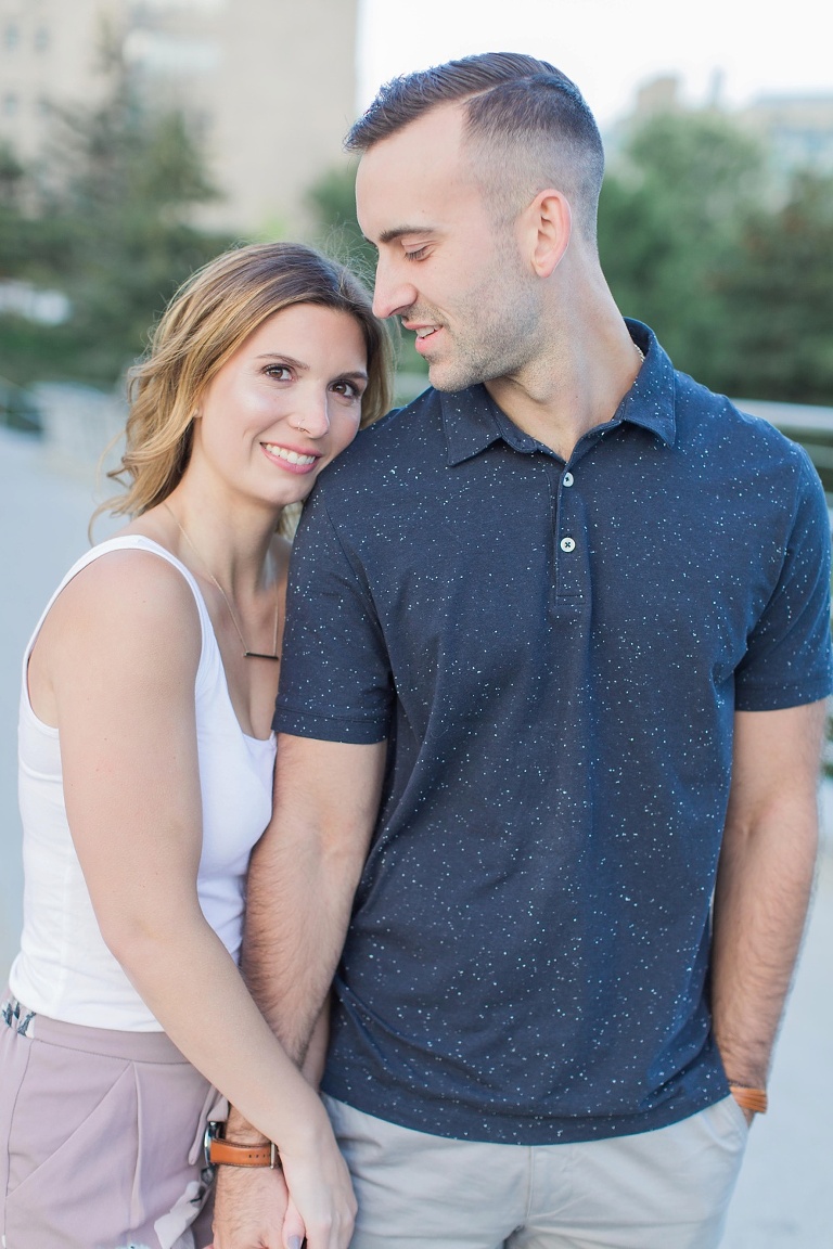 Downtown Ottawa Summer Engagement Session - Photos at the Ottawa Canal and locks bridge