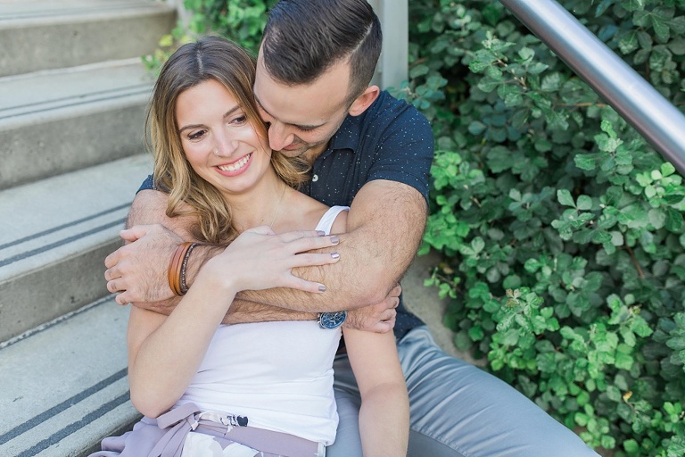 Downtown Ottawa Summer Engagement Session - Photos at the Ottawa Canal and locks bridge