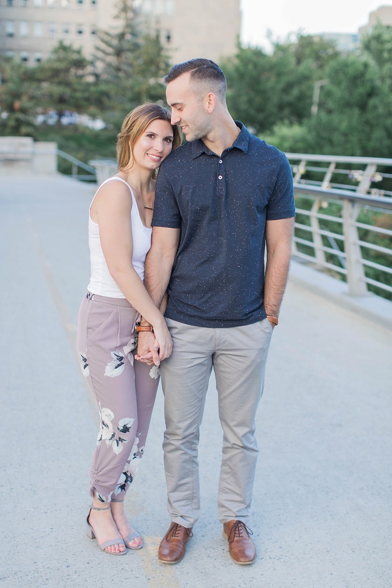 Downtown Ottawa Summer Engagement Session - Photos at the Ottawa Canal and locks bridge