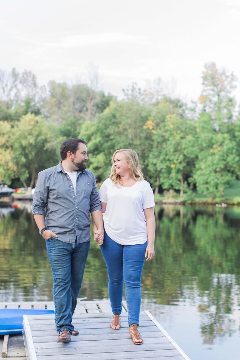 Manotick Summer Engagement Session photos along the Rideau River 