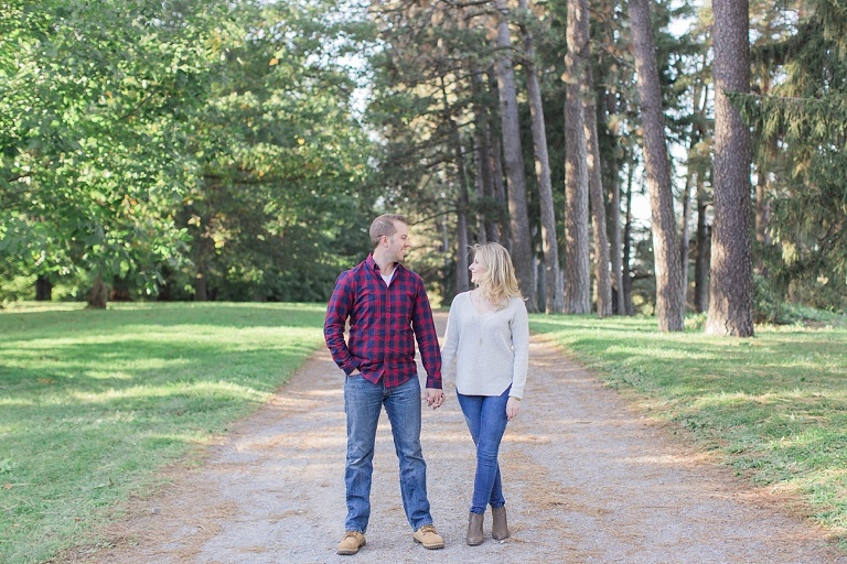 Bright and Fun Fall Engagement Session - Ottawa Arboretum Fall Photos