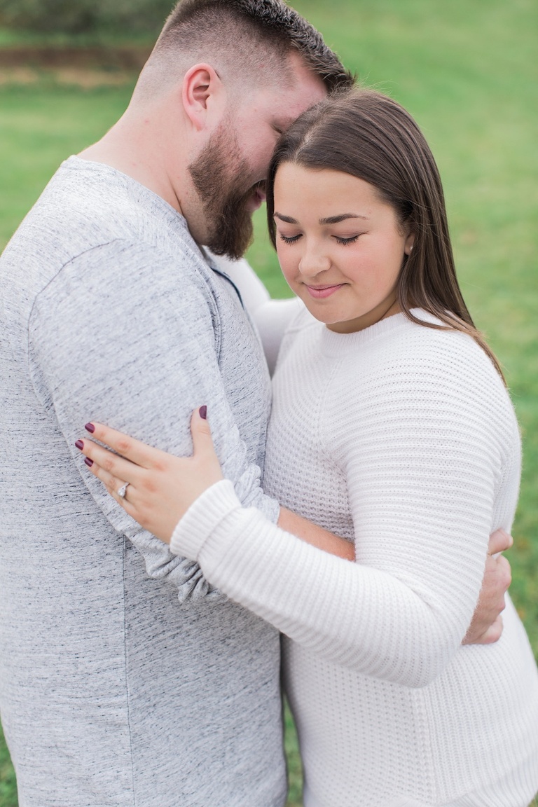 Cozy Fall engagement session at Ottawa Arboretum