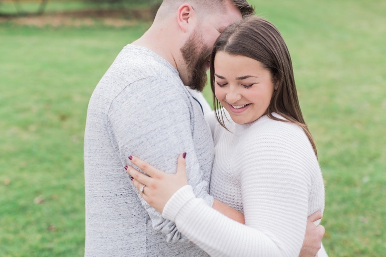 Cozy Fall engagement session at Ottawa Arboretum