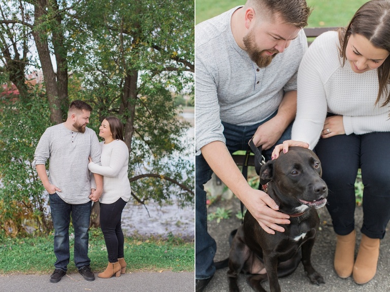 Cozy Fall engagement session at Ottawa Arboretum