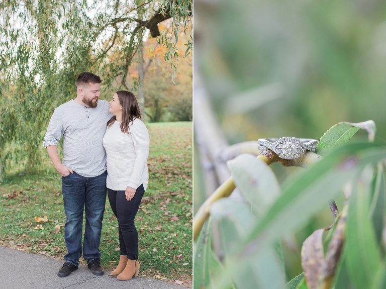 Cozy Fall engagement session at Ottawa Arboretum