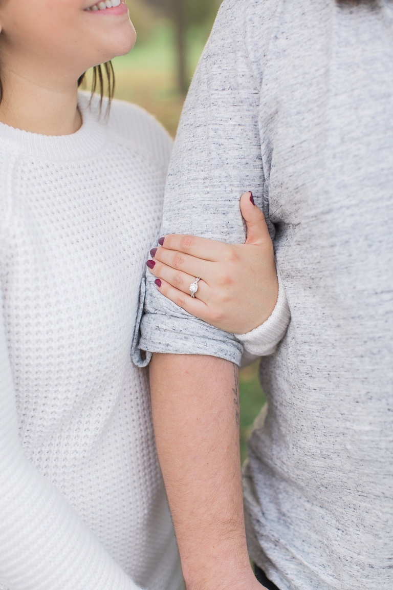 Cozy Fall engagement session at Ottawa Arboretum