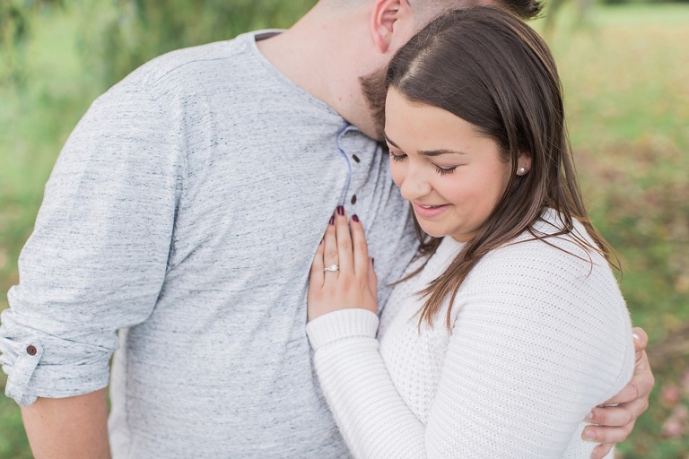 Cozy Fall engagement session at Ottawa Arboretum