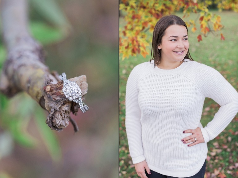 Cozy Fall engagement session at Ottawa Arboretum