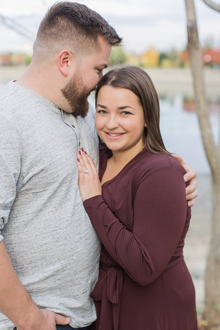 Cozy Fall engagement session at Ottawa Arboretum