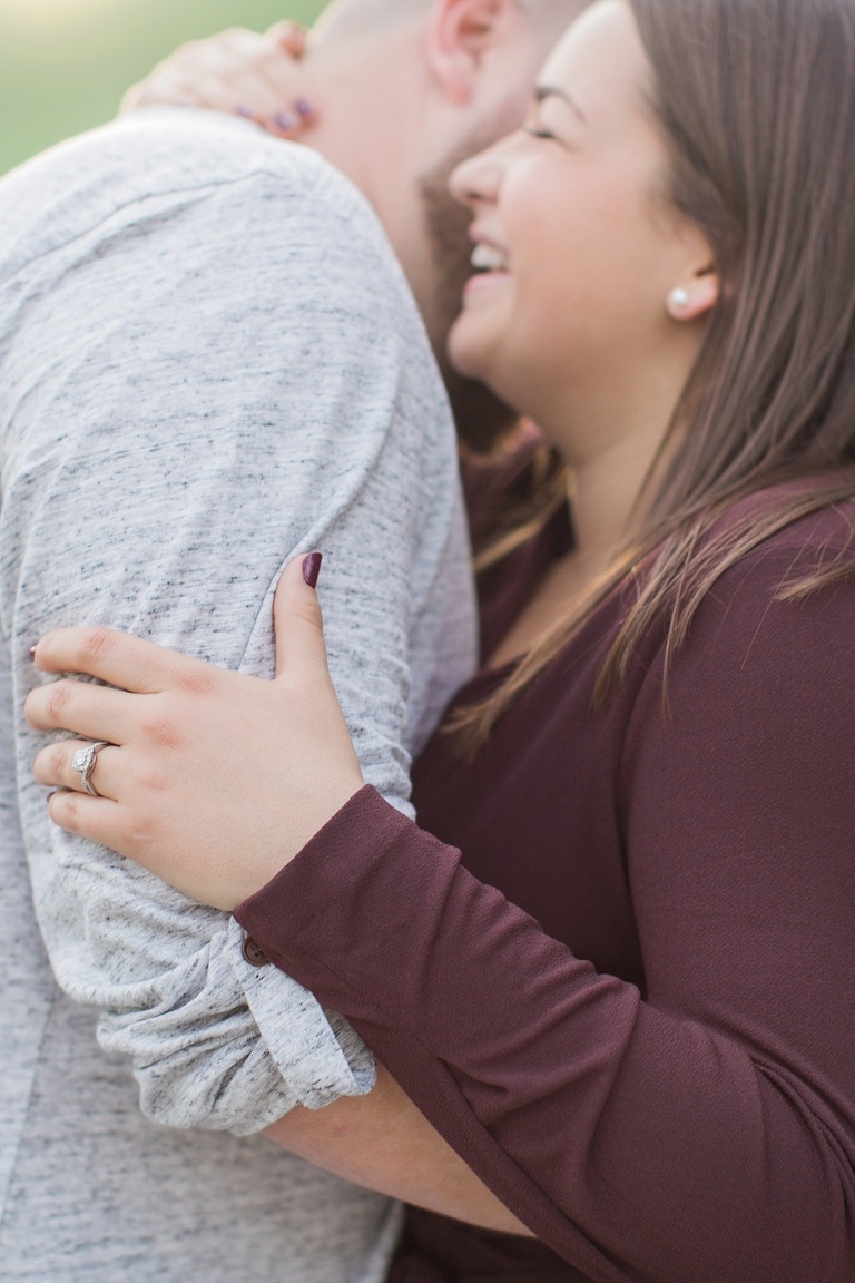 Cozy Fall engagement session at Ottawa Arboretum