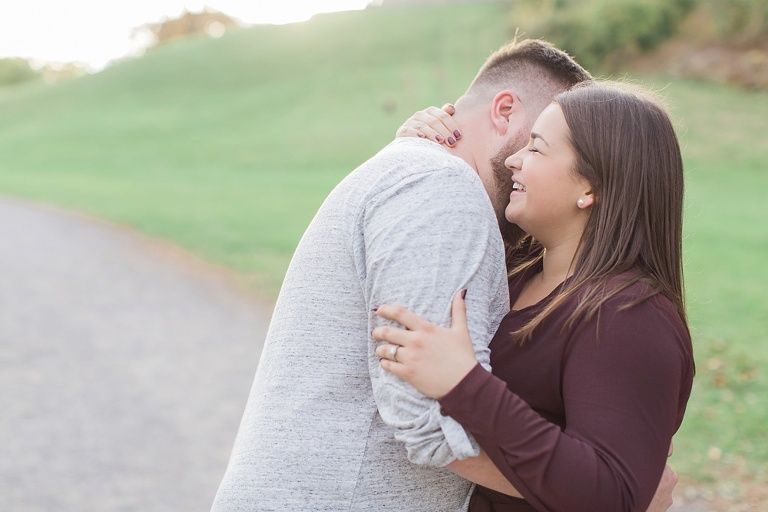 Cozy Fall engagement session at Ottawa Arboretum