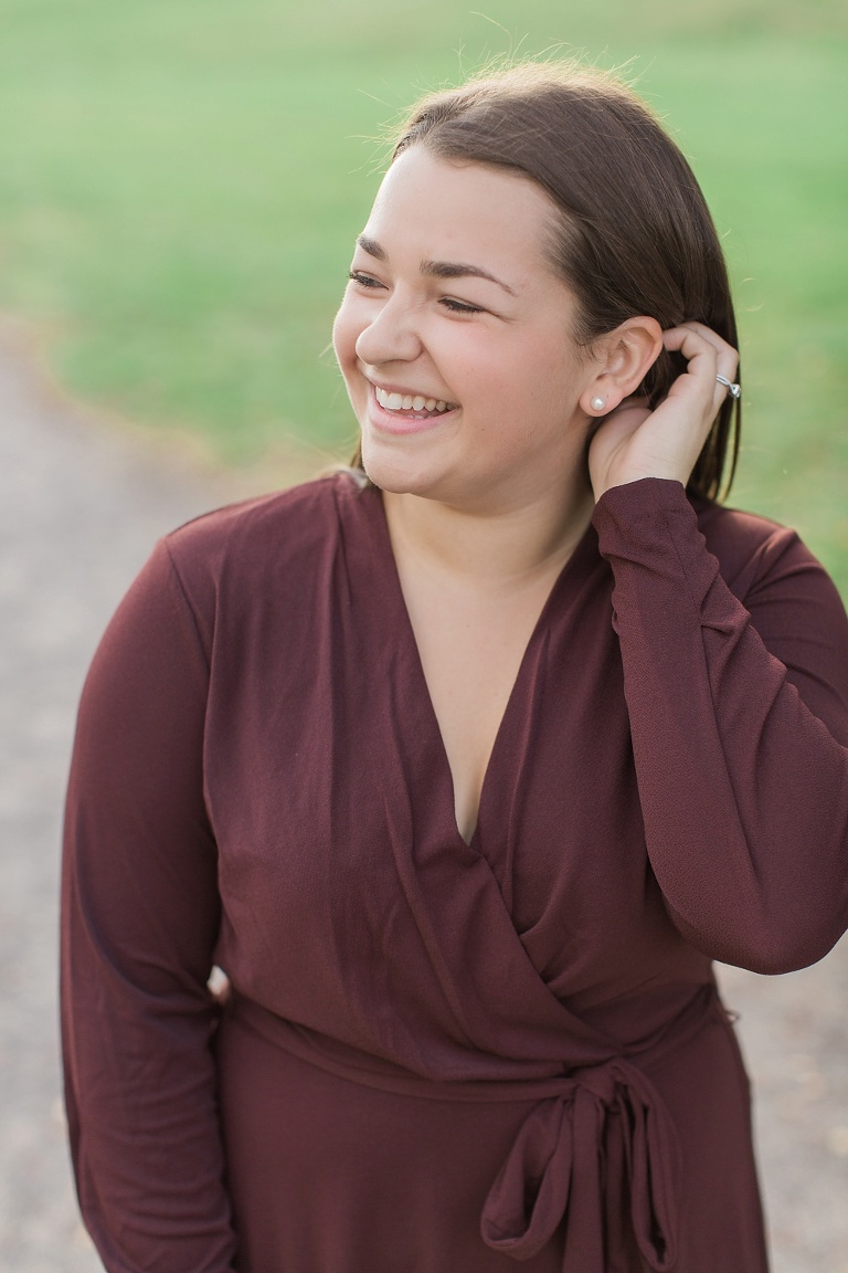 Cozy Fall engagement session at Ottawa Arboretum